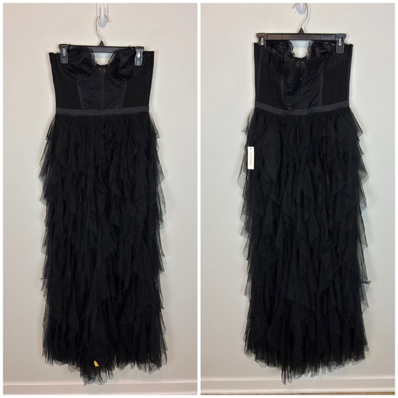 For Love and Lemons X REVOLVE Bustier Gown in Black Size M - Picture 2 of 12